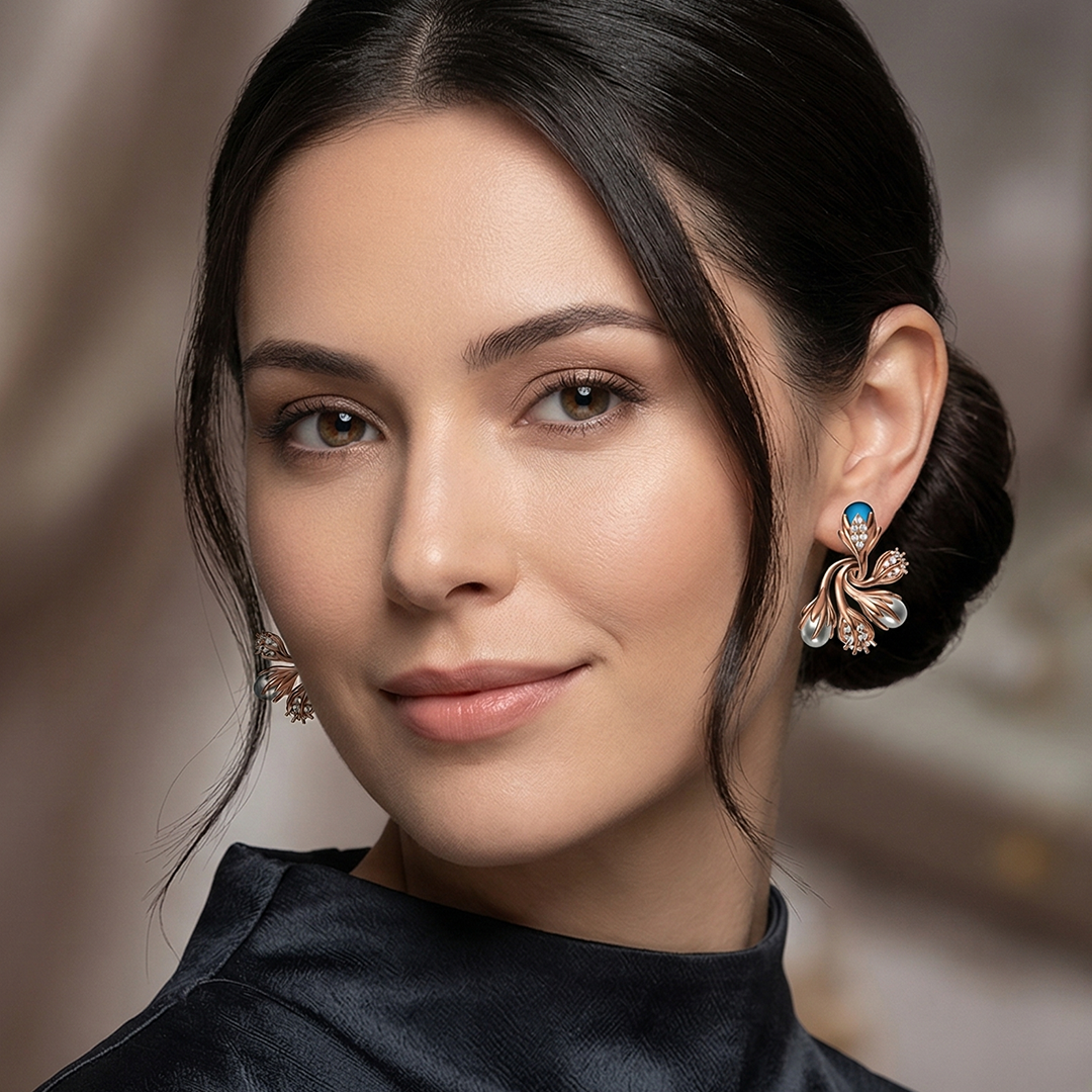 Floral Stud Earrings
