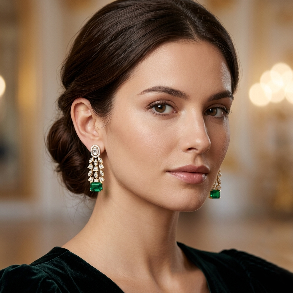 Diamond Aura Earring