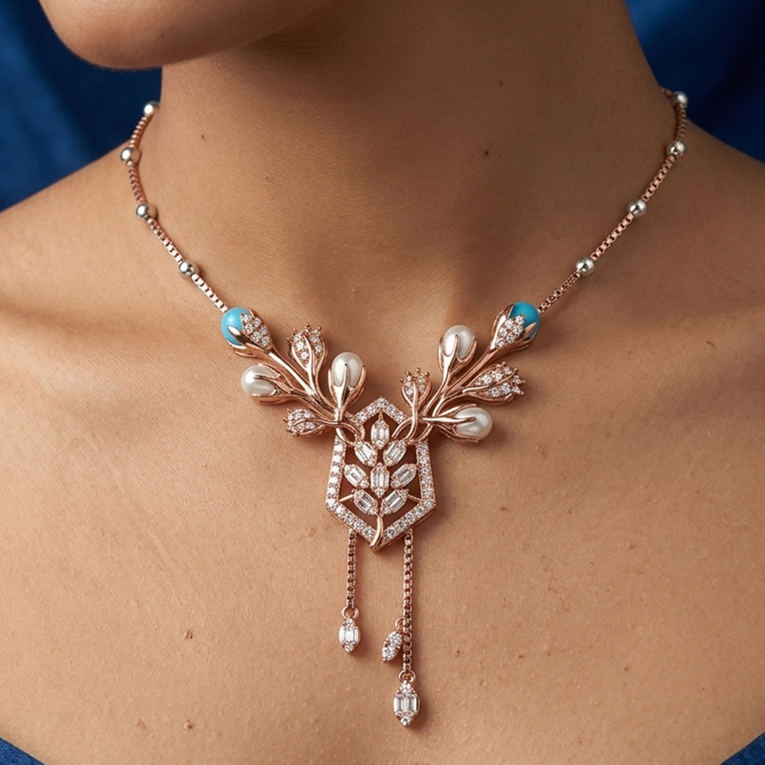Floral Diamond Necklace