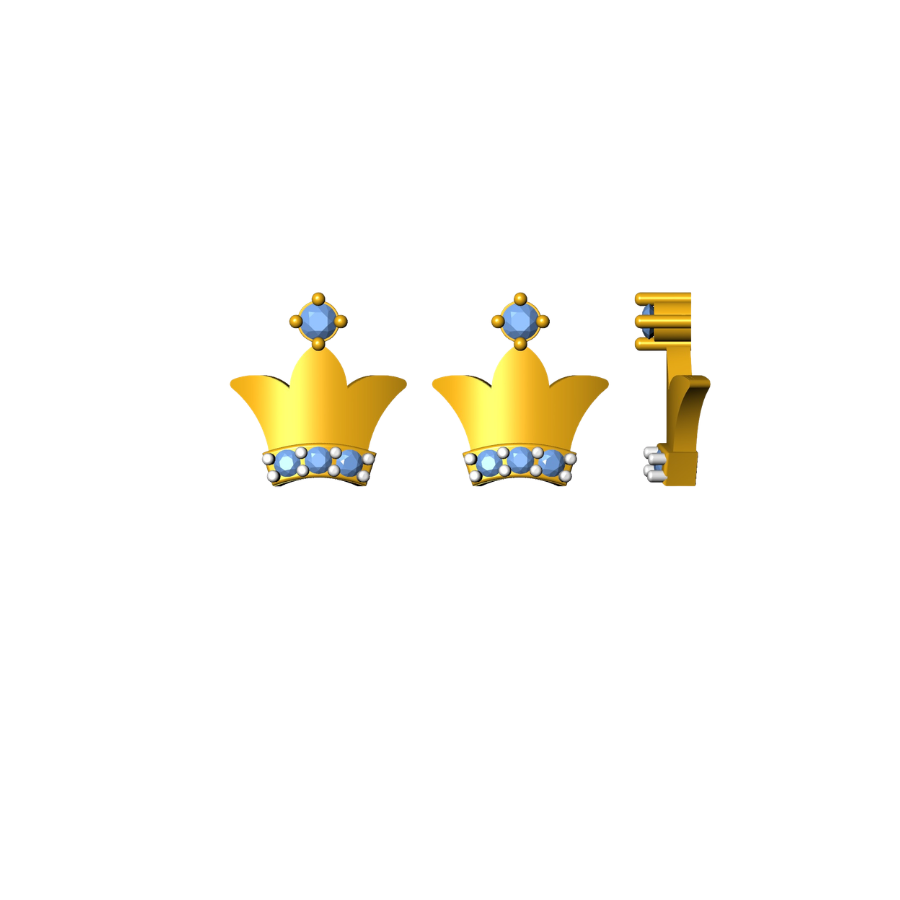 Regal Crown Earrings